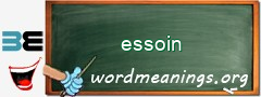 WordMeaning blackboard for essoin
